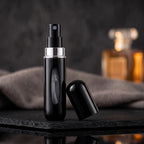 Porta Perfume Recargable Portátil 5 ml – Negro