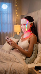 Máscara LED Facial y Cuello 7 Colores – Fototerapia Antiedad Uruguay