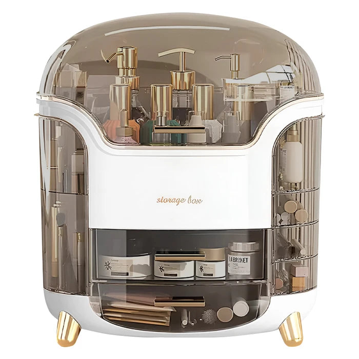 Organizador de Maquillaje Grande con Tapa Visor | Cosméticos, Joyas y Accesorios Ordenados