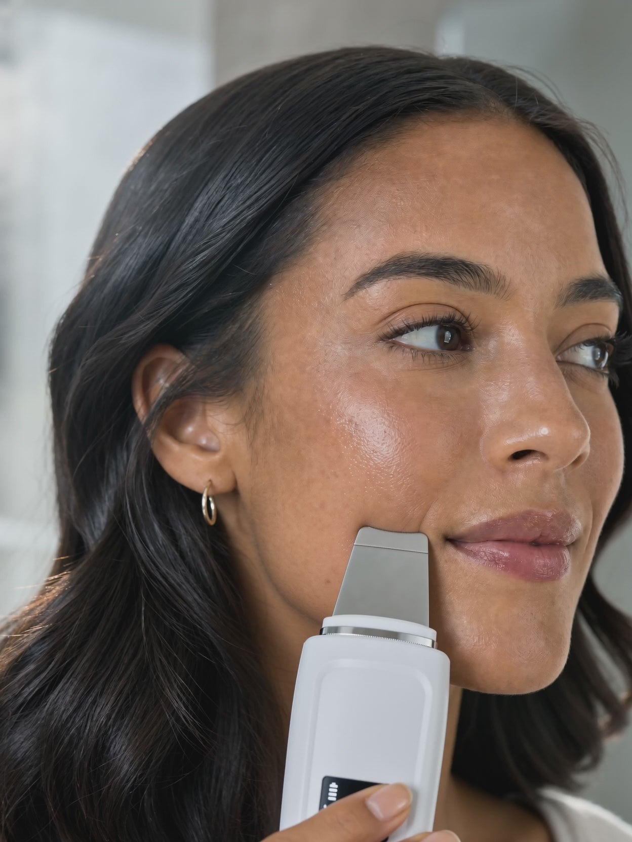Skin Scrubber LED - Limpiador Facial Ultrasónico Uruguay