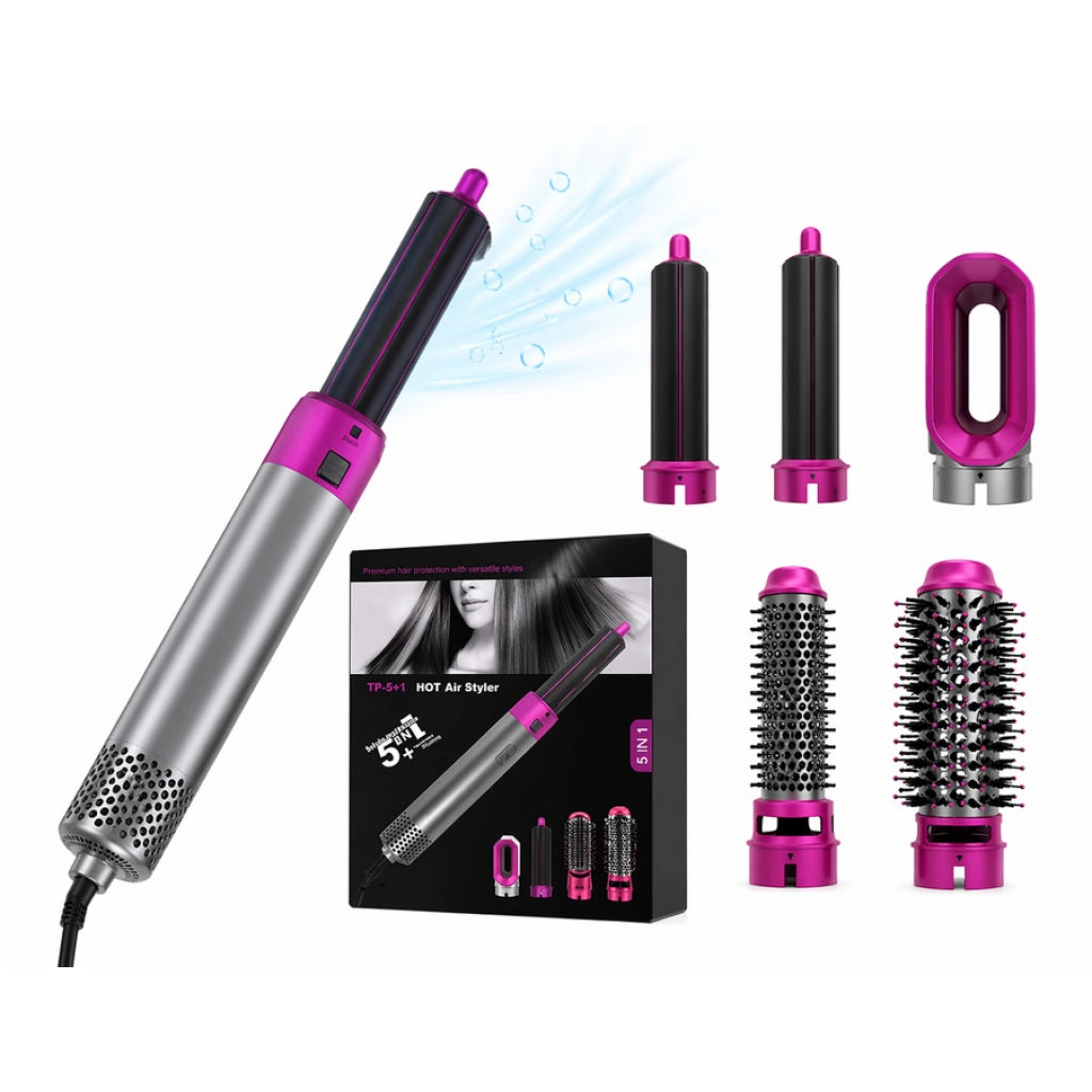Hot Air Styler 5 en 1 – Secador y Moldeador Profesional Multifunción