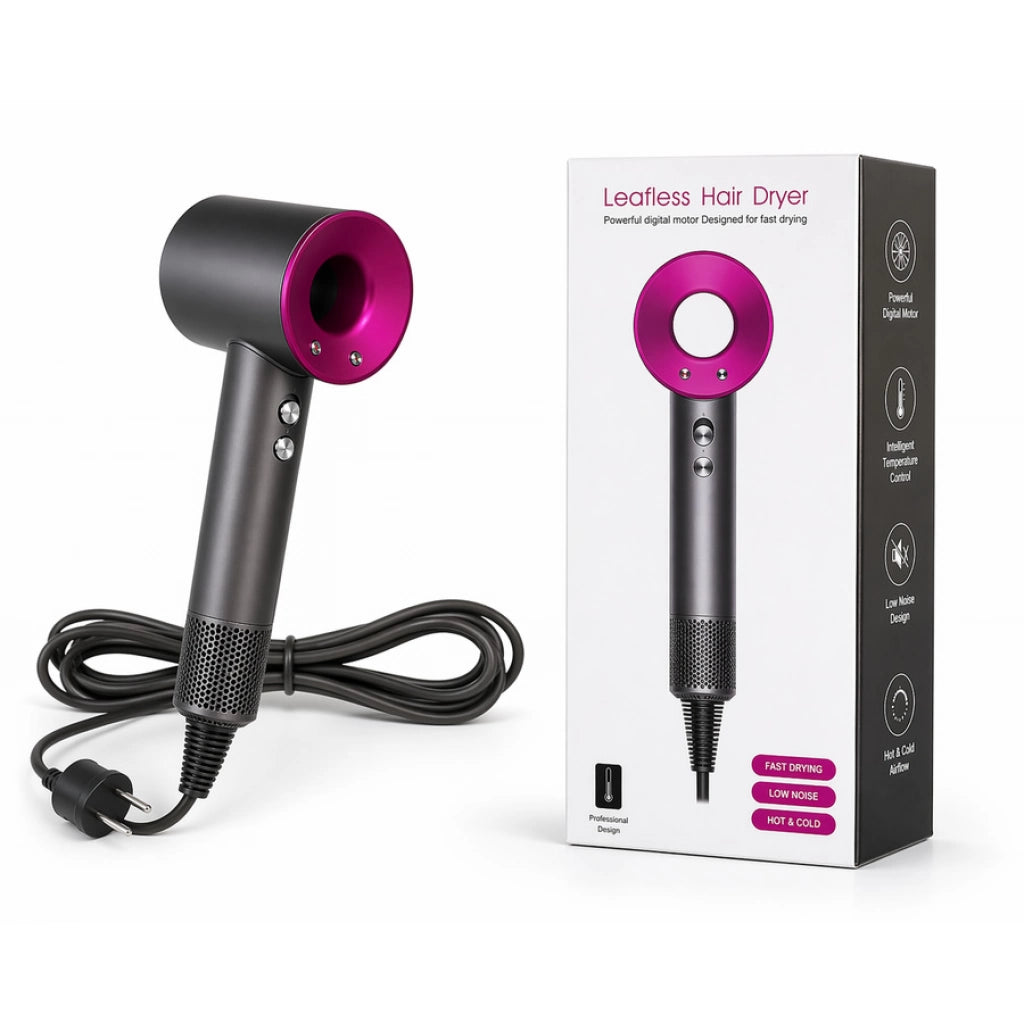 Secador de Pelo Sin Aspas "Leafless Hair Dryer" – Secado Rápido y Bajo Ruido