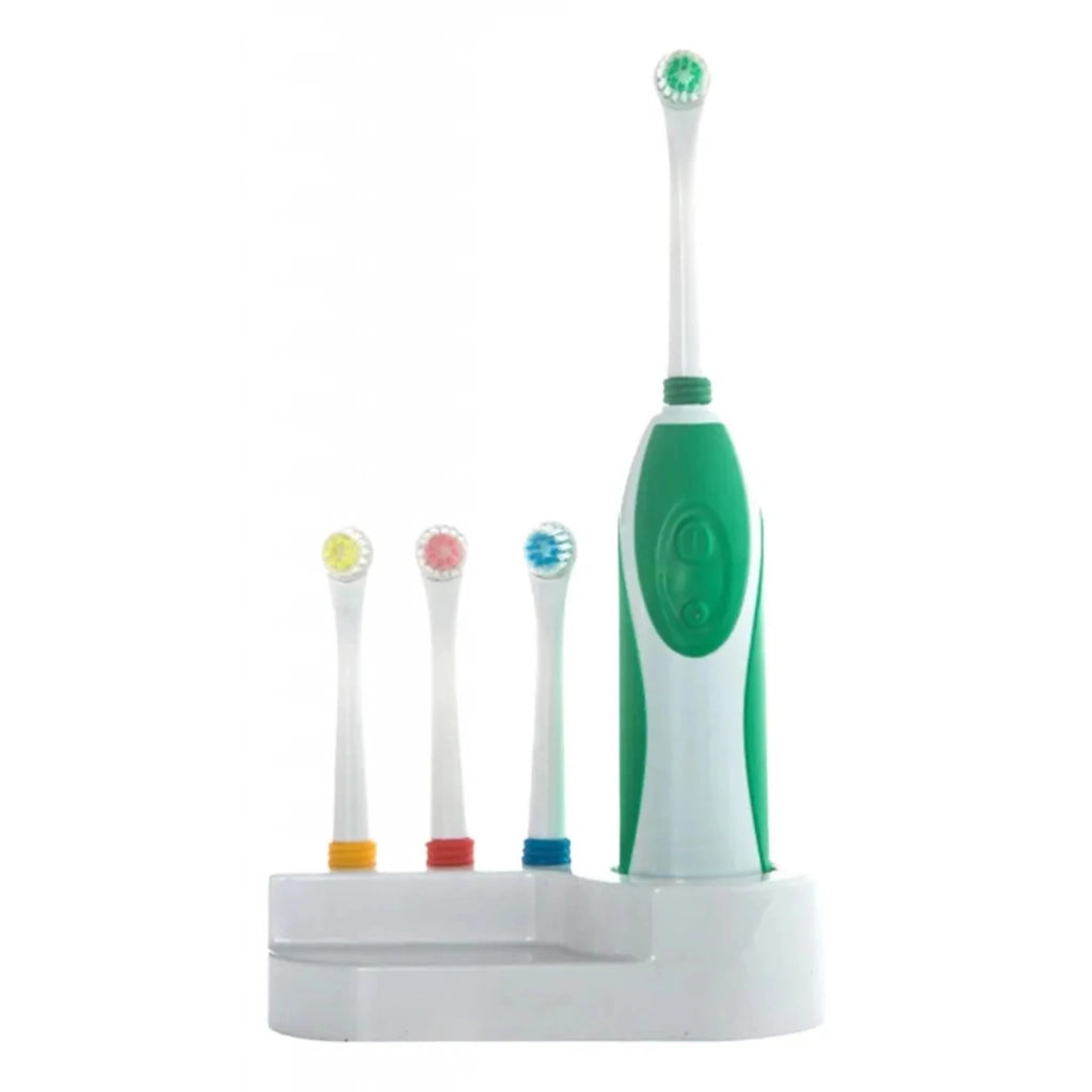 Cepillo de Dientes Eléctrico Sónico con Base y 4 Cabezales de Repuesto