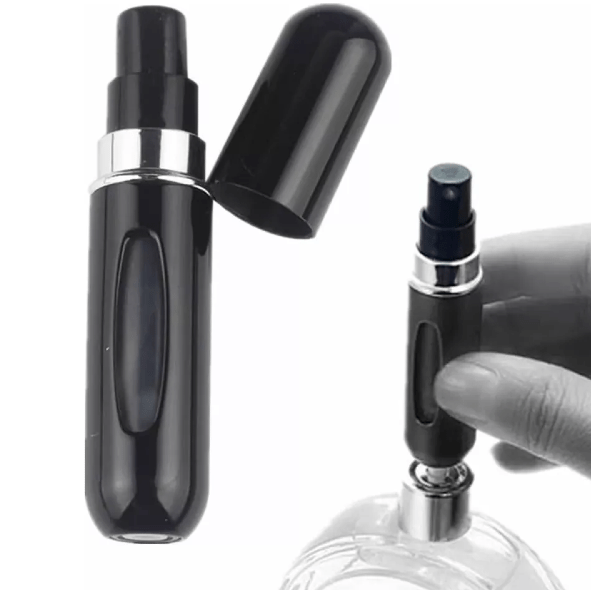 Porta Perfume Recargable Portátil 5 ml – Negro