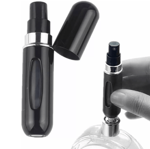 Porta Perfume Recargable Portátil 5 ml – Negro
